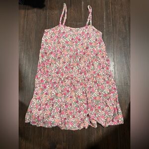 Old Navy Pink Floral Midi Dress